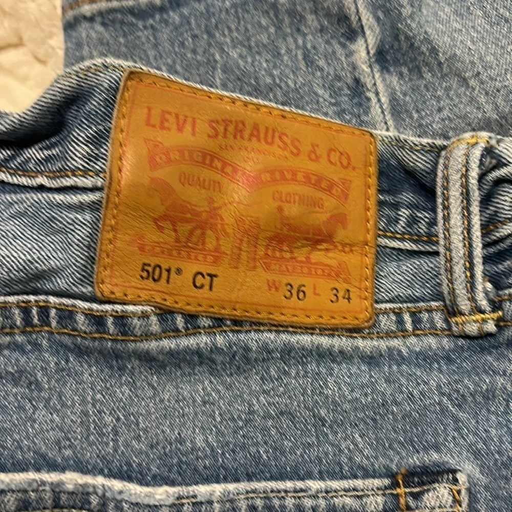 Y2K Levi’s 501 CT Denim Jeans. Button-Fly Straight. Men’s Sz- 36x34 EUC 1990s